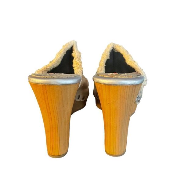 Bumper BP Embellished Wooden Platform Clogs Size 6 - Picture 4 of 6